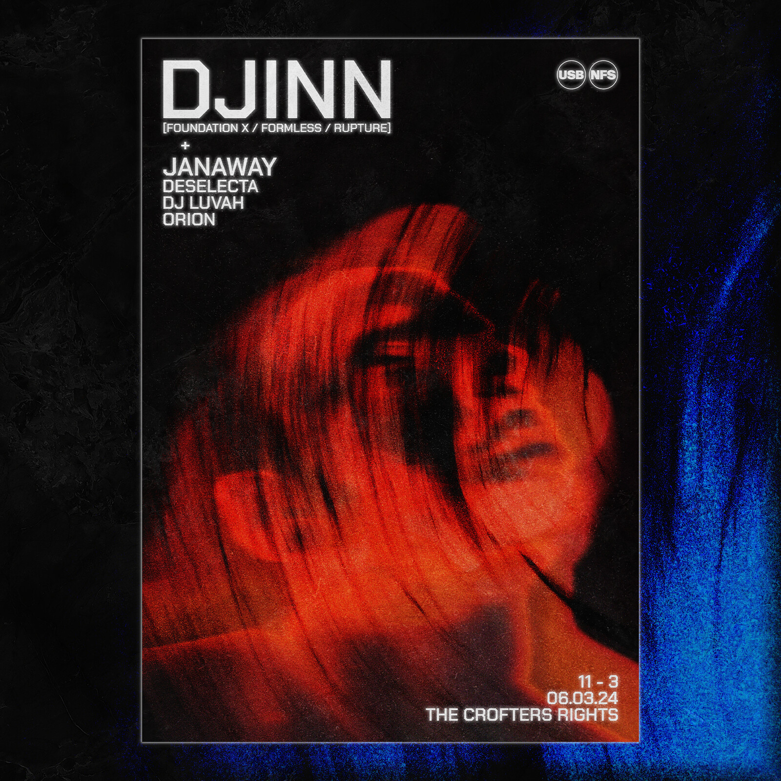 USB x New Format Sound: Djinn at Crofters Rights