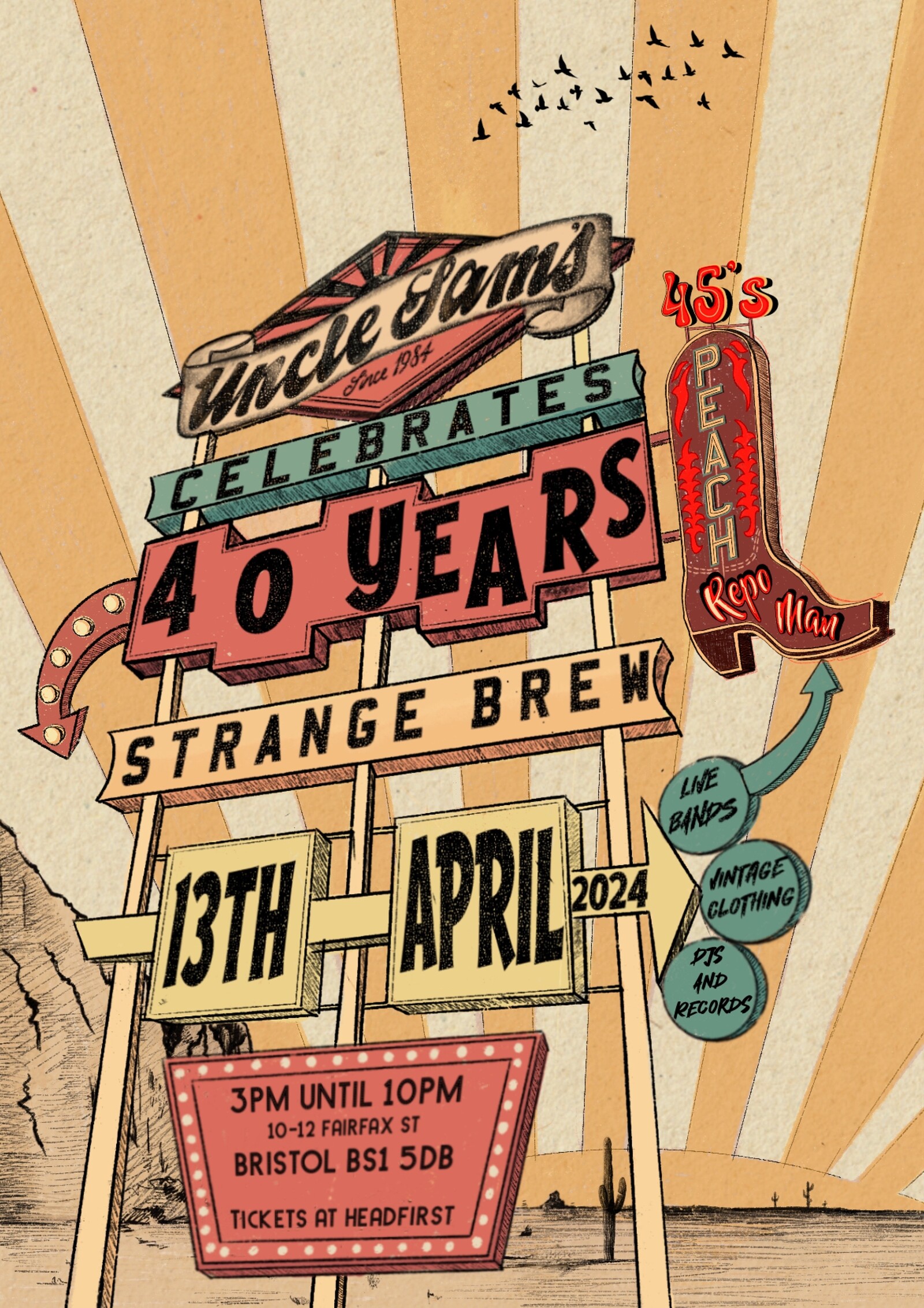 Uncle Sam's Vintage - 40th Celebration at Strange Brew