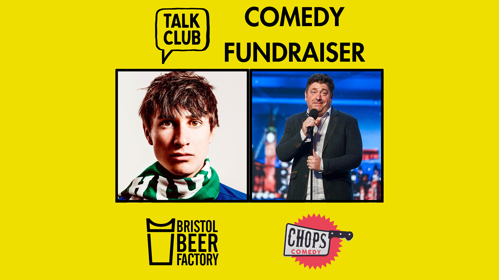 Talk Club Comedy Night  Fundraiser at Bristol Beer Factory Tap Room