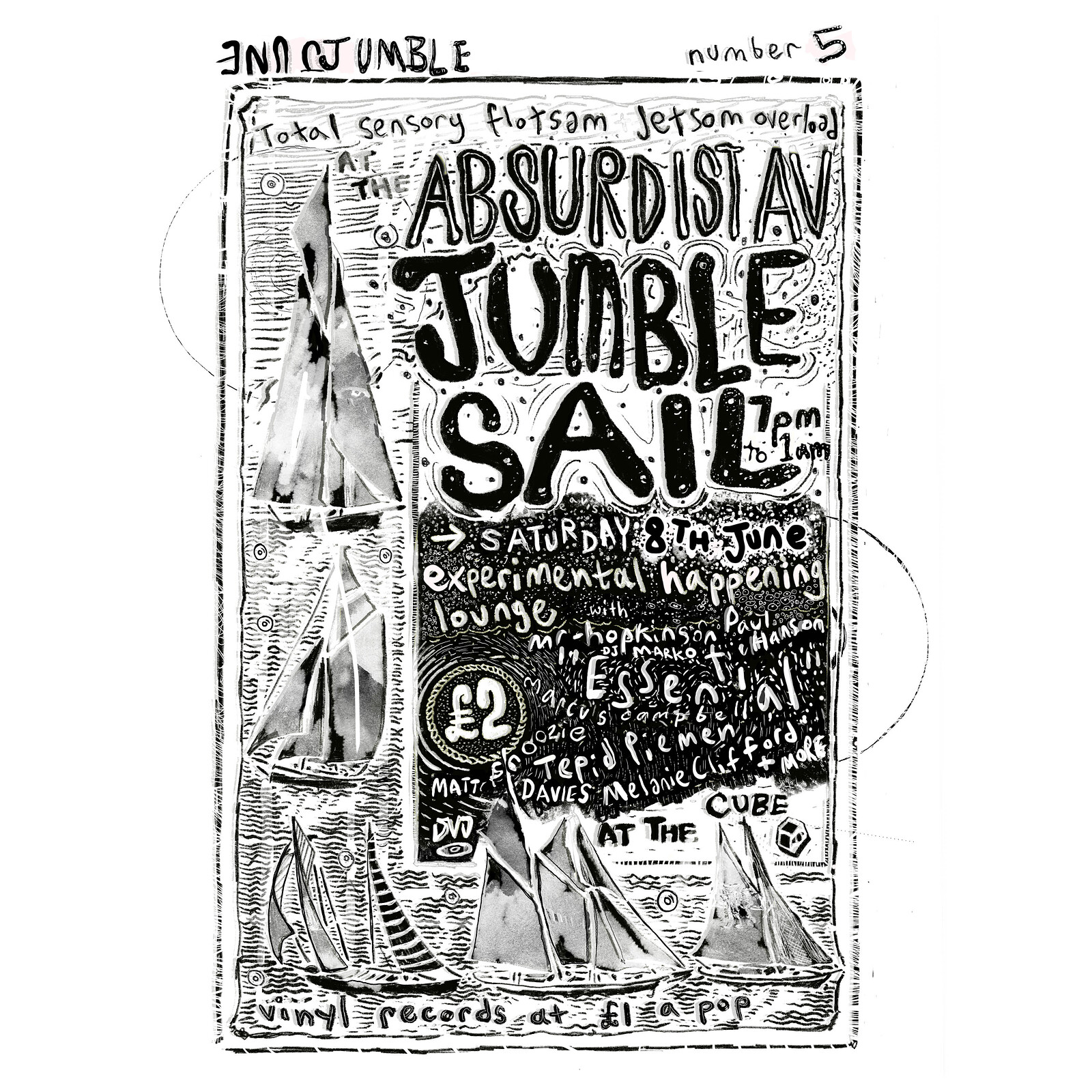 Absurdist A/V JUMBLE SAIL #5 w/ mr_hopkinson+more at The Cube