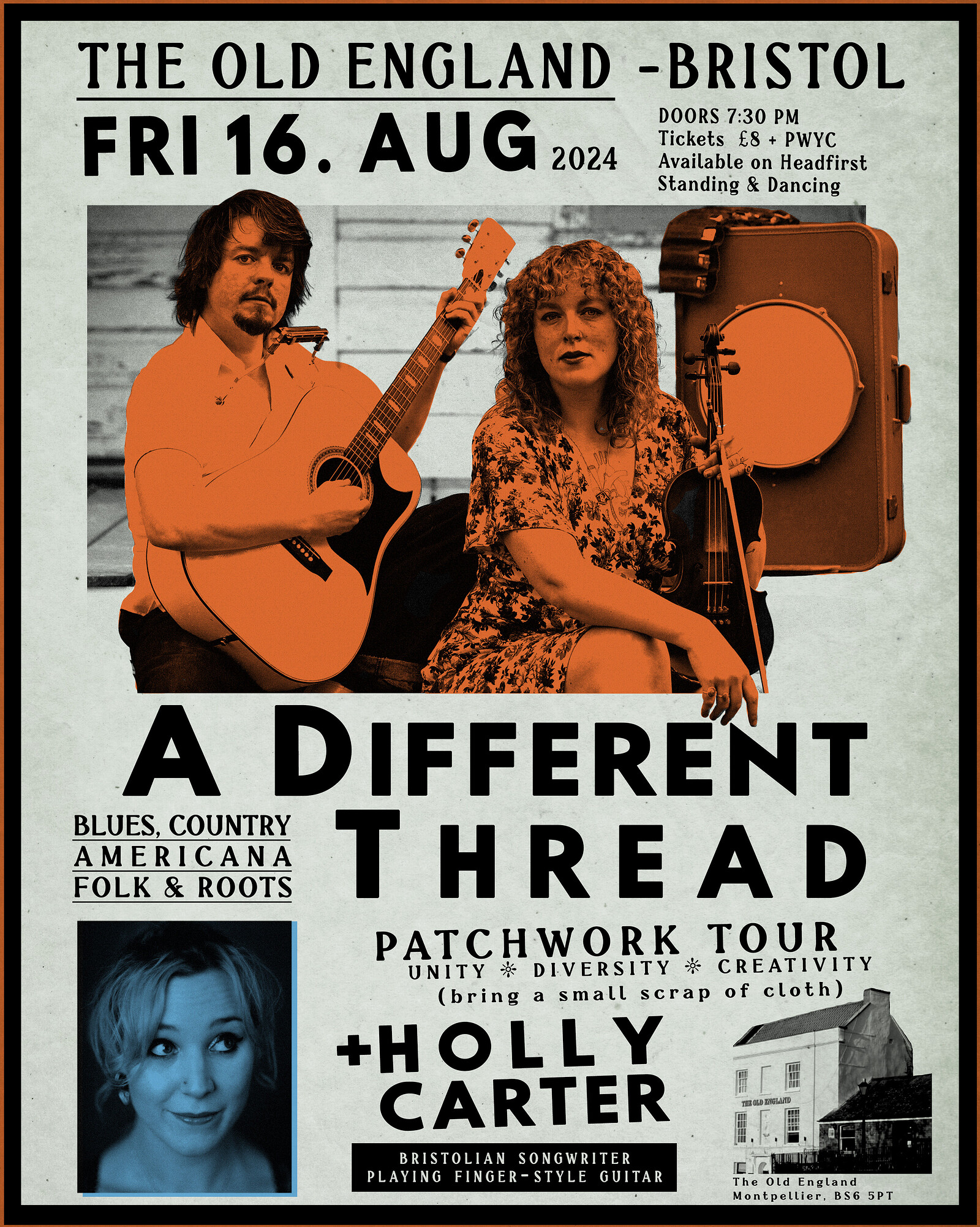 A Different Thread - Patchwork Tour + Holly Carter at The Old England Pub