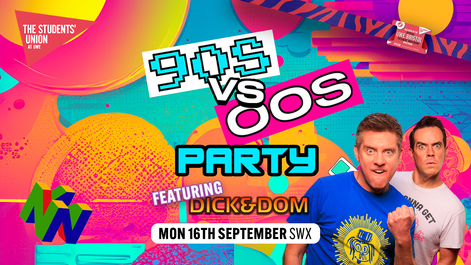 90s vs 00s Party with Dick & Dom at SWX