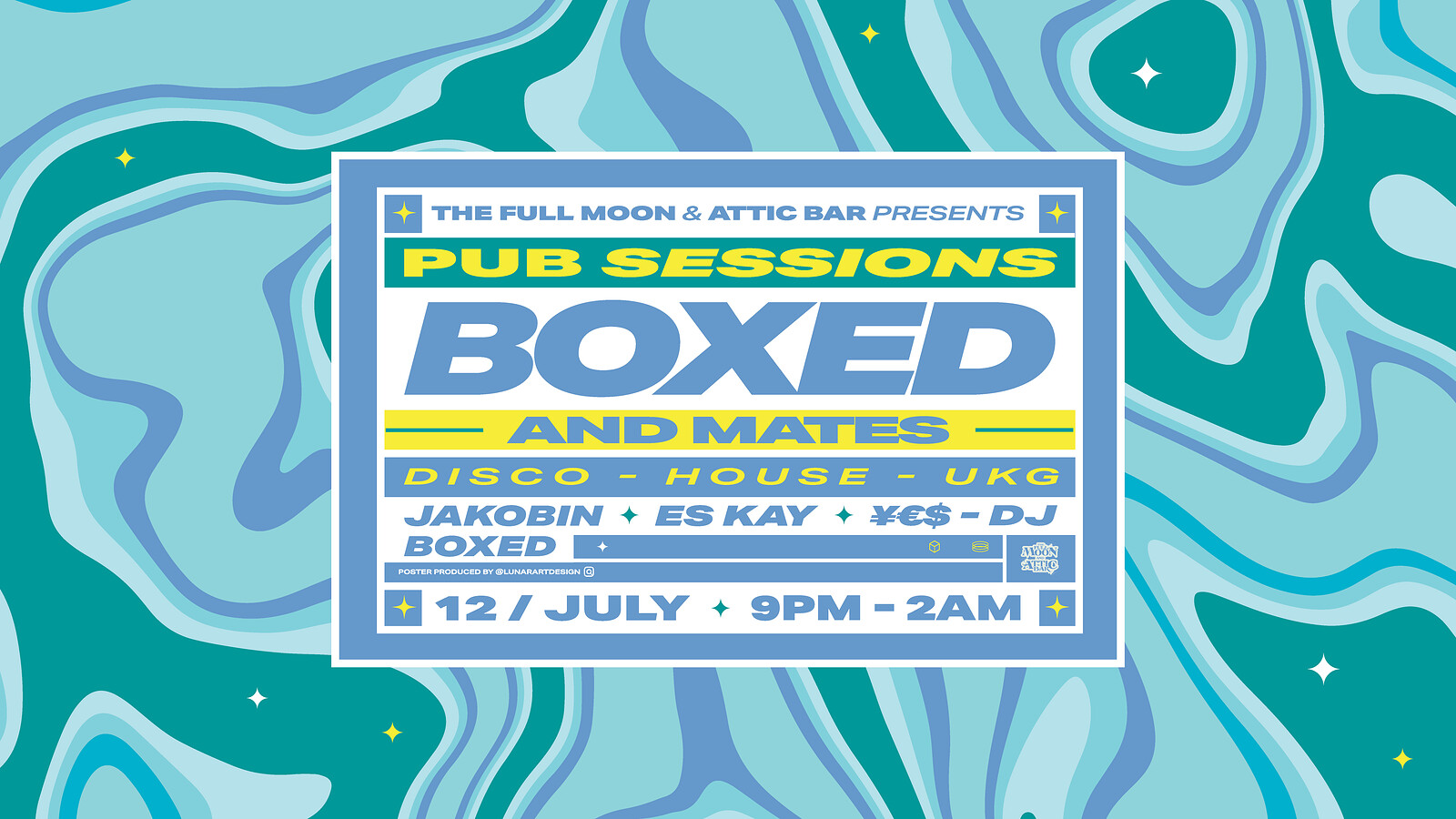 BOXED & mates: Pub Sessions at The Full Moon & Attic Bar