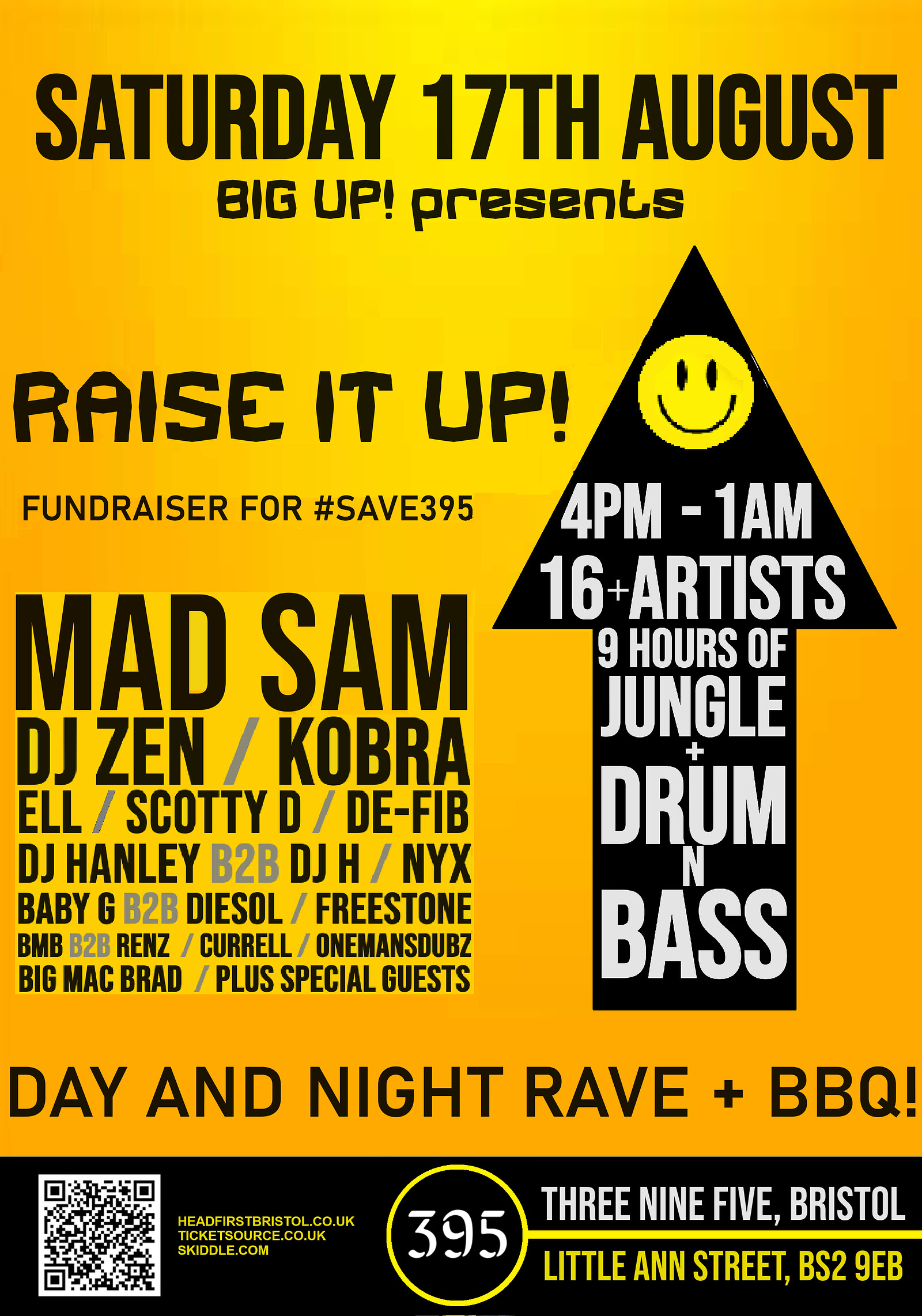 Raise It Up Jungle + Drum N Bass Day & Night Rave at 395