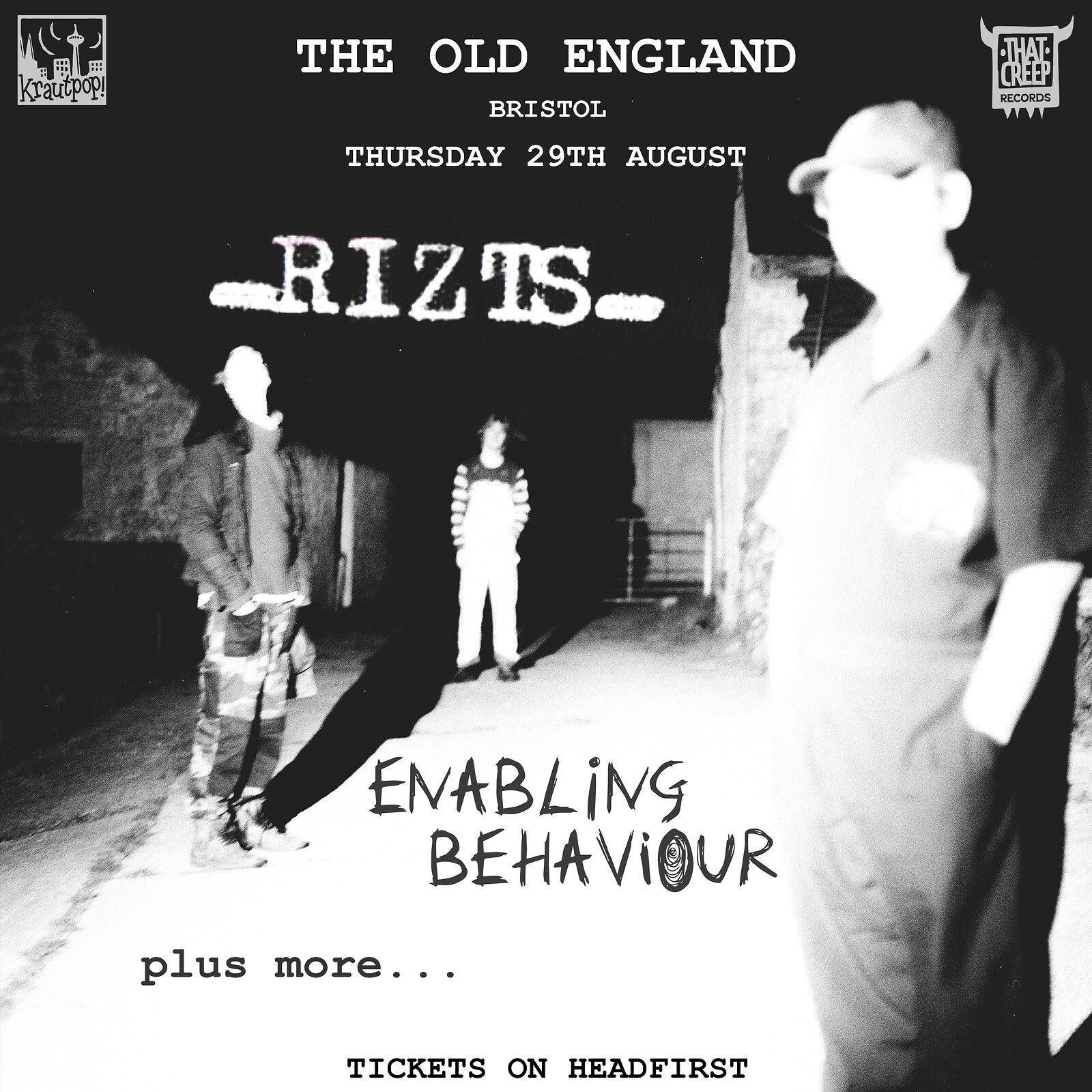 RIZTZ SINGLE LAUNCH SHOW + ENABLING BEHAVIOUR at The Old England Pub