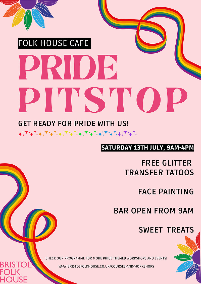 Pride Pitstop at Bristol Folk House