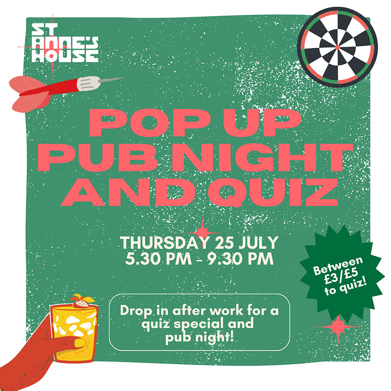 QUIZ & PUB Night at St Anne's House