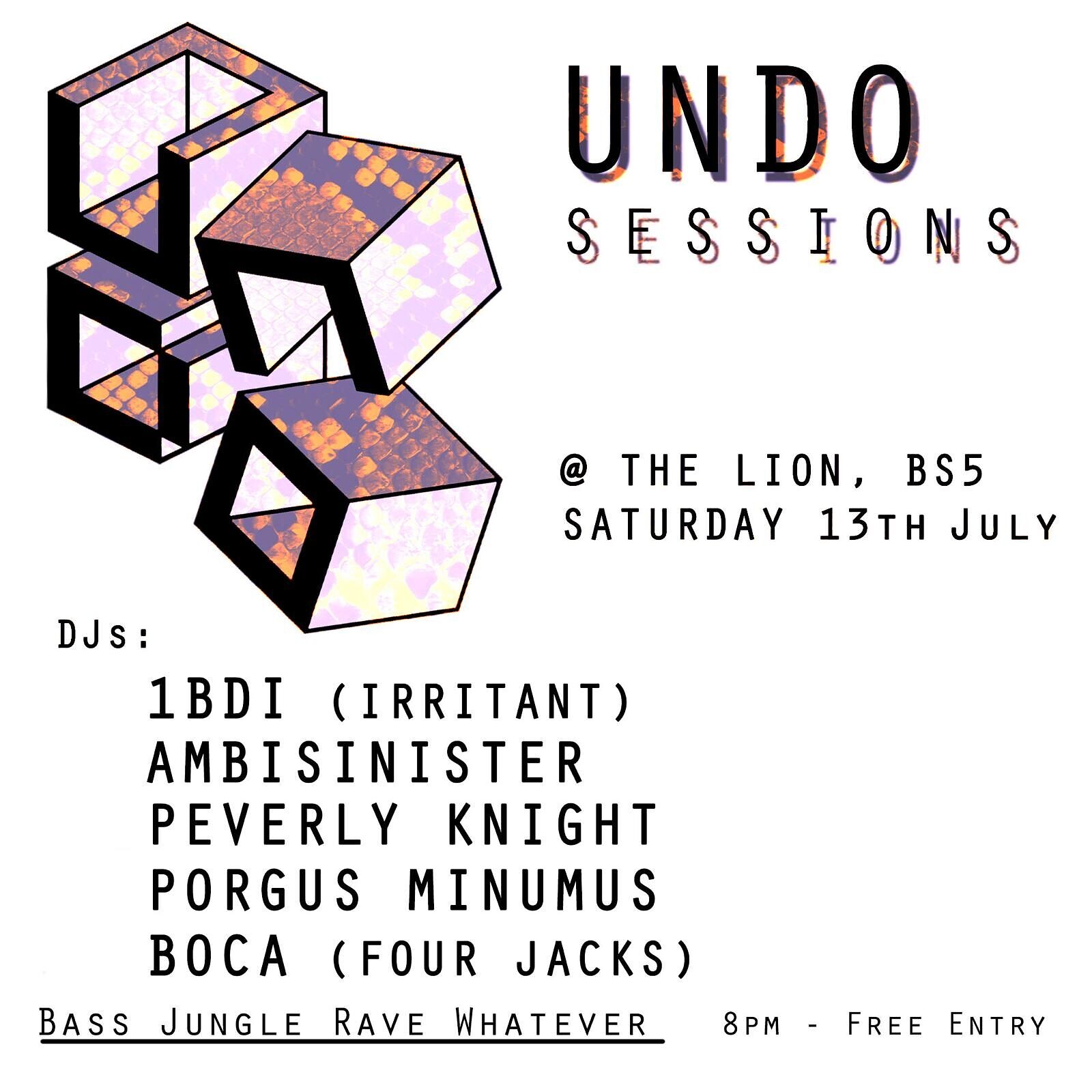 Undo Cru Sessions at The Red Lion, BS5 9BP