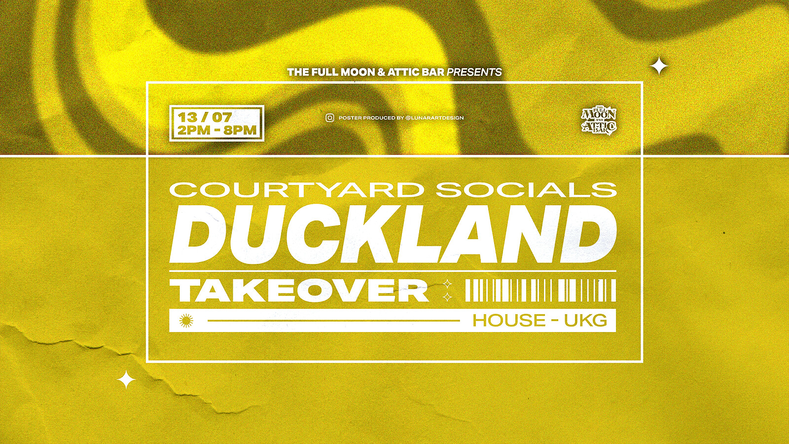 DUCKLAND: Courtyard Socials at The Full Moon & Attic Bar