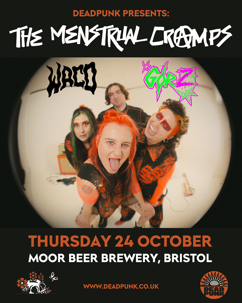 The Menstrual Cramps + Waco + GorZ at Moor Beer Co