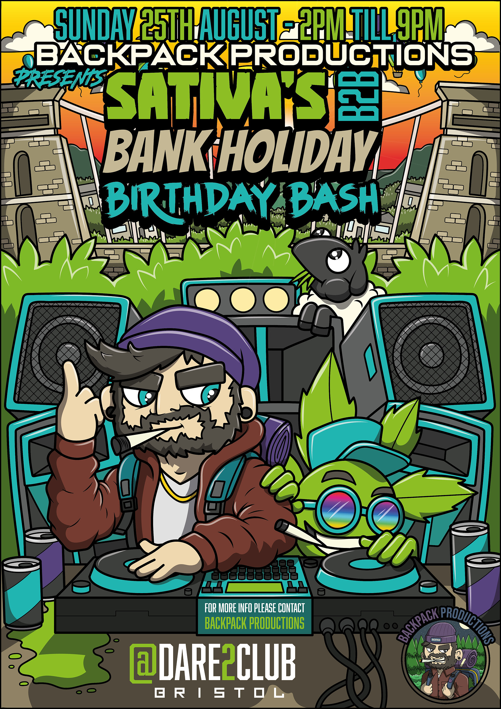 SATIVA'S B2B BANK HOLIDAY BIRTHDAY BASH at Dare to Club