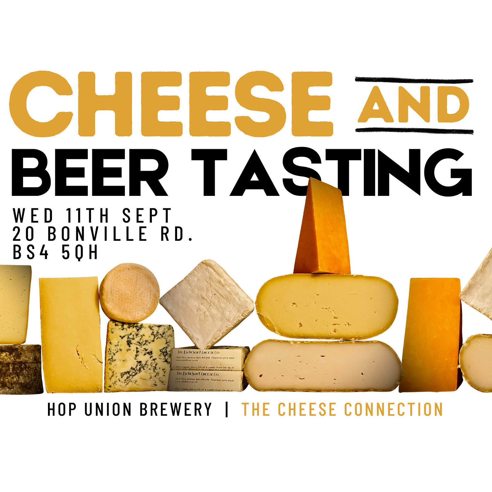 CHEESE + BEER TASTING at Hop Union Brewery