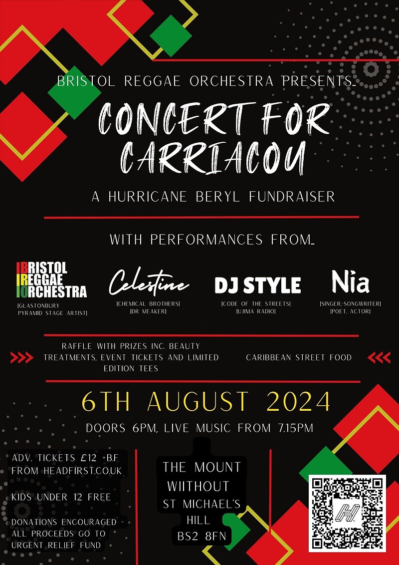 Concert for Carriacou at The Mount Without