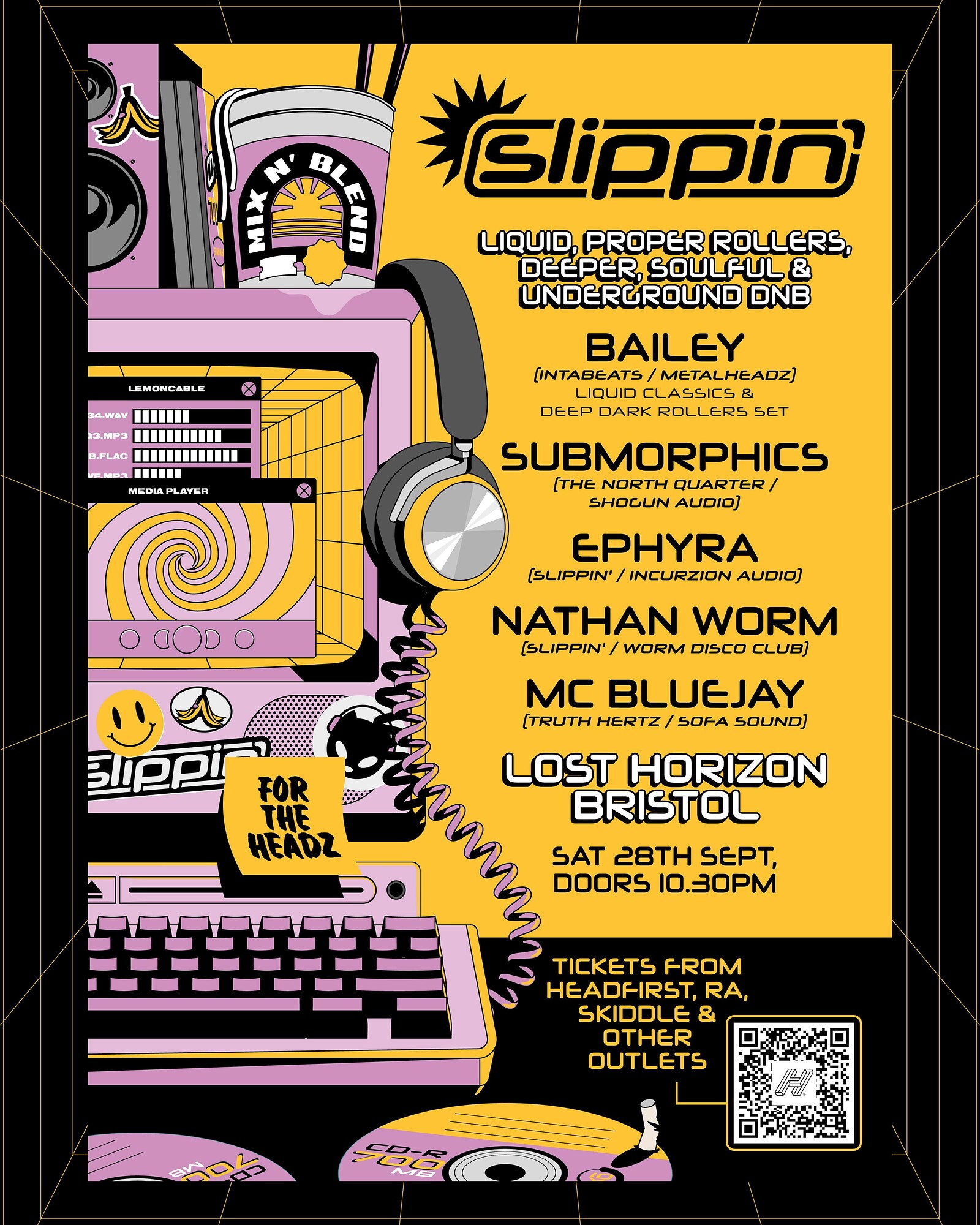 SLIPPIN’ - Bailey, Submorphics, Ephyra, MC Bluejay at Lost Horizon