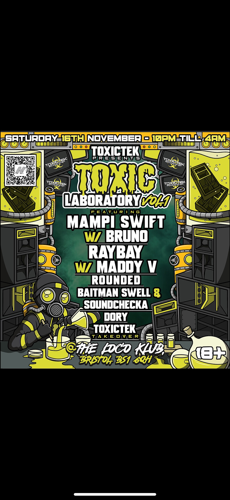 TOXICTEK PRESENTS: TOXIC LABORATORY VOL. 1 at The Loco Klub