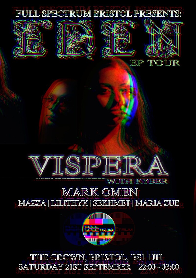 Vispera EDEN EP Tour Bristol - Minimal, 140 & more at The Crown