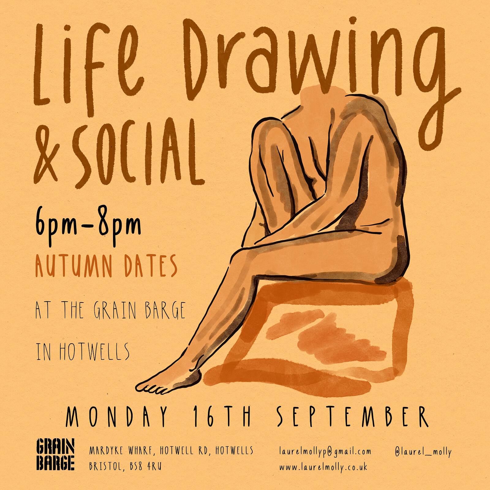 Life Drawing and Social at The Grain Barge