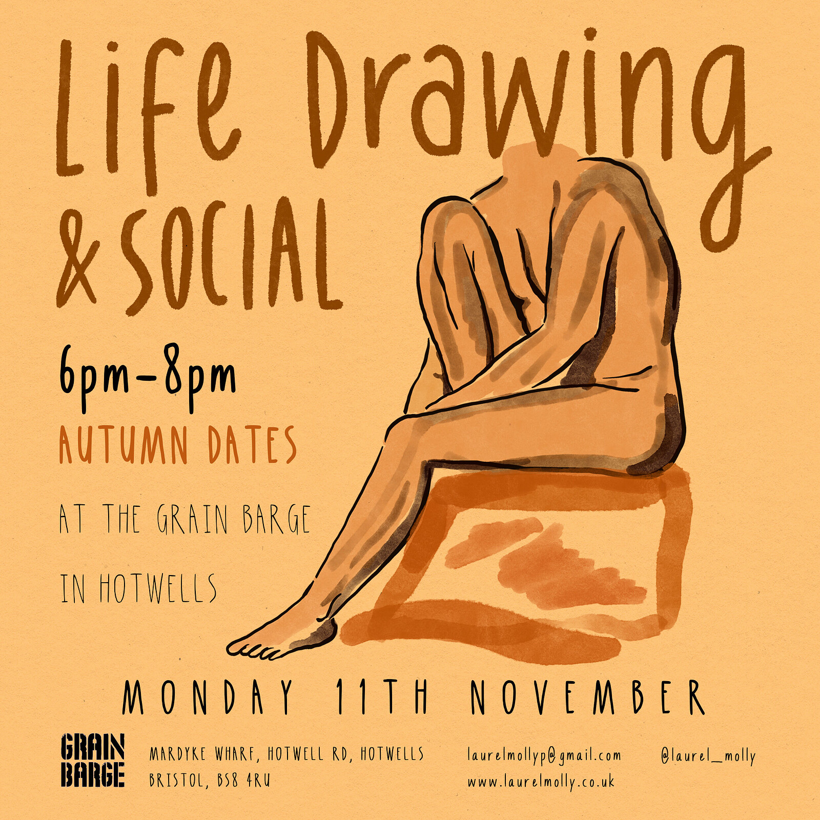 Life Drawing and Social at The Grain Barge