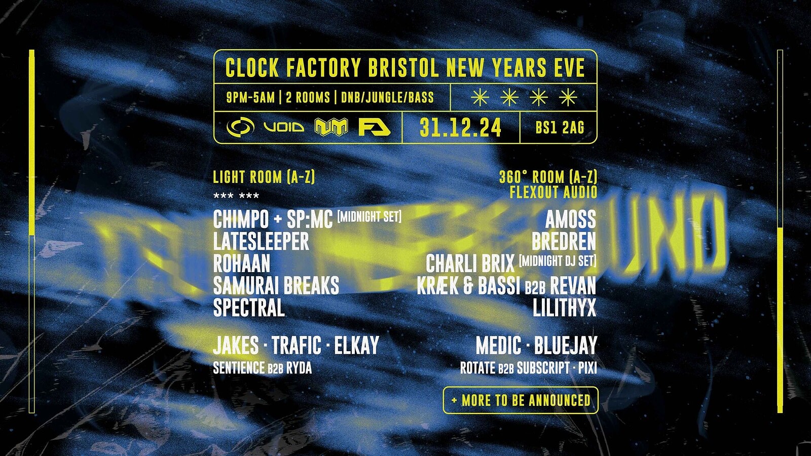 Clock Factory Bristol NYE • TRUE UNDERGROUND at Clock Factory