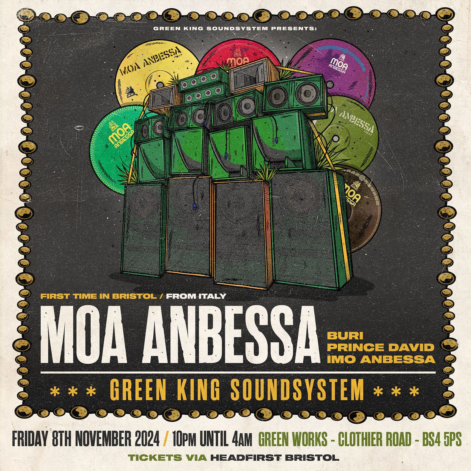 MOA ANBESSA  & GREEN KING SOUNDSYSTEM at Green Works