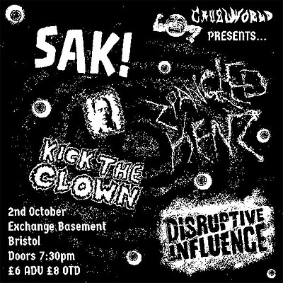 SAK, Zpangled Henz, Kick the Clown and Disruptive at Exchange