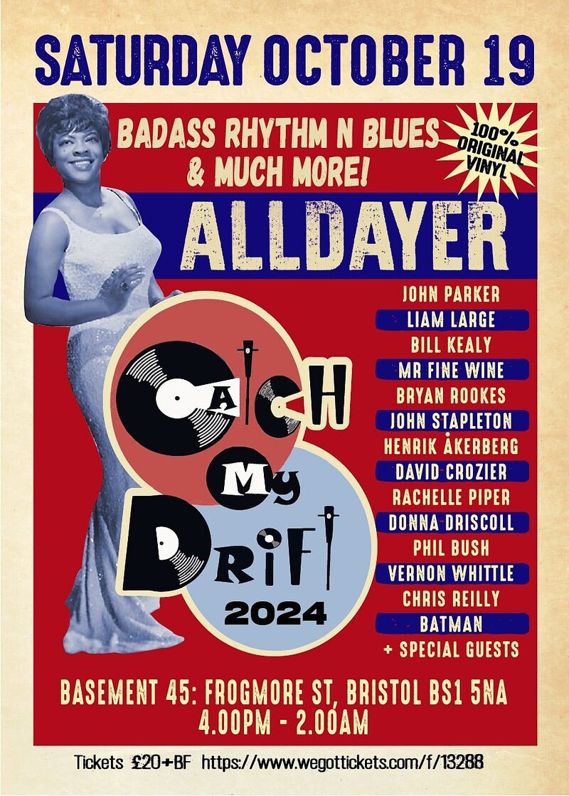 CATCH MY DRIFT - RHYTHM & BLUES - ALLDAYER at Basement 45