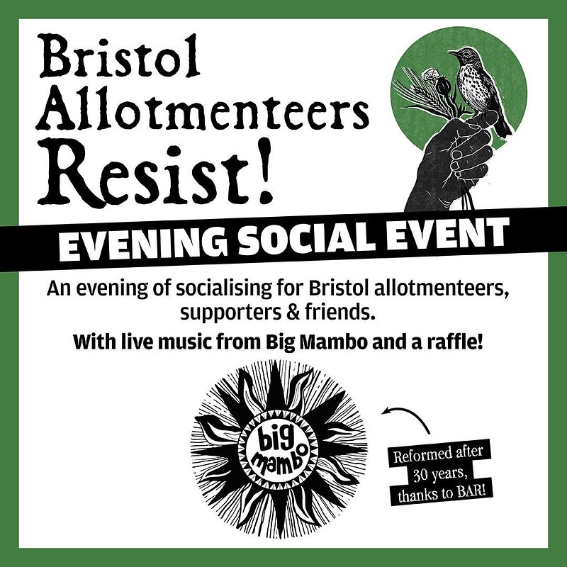 Bristol Allotmenteers Resist Social at St Dunstan's House