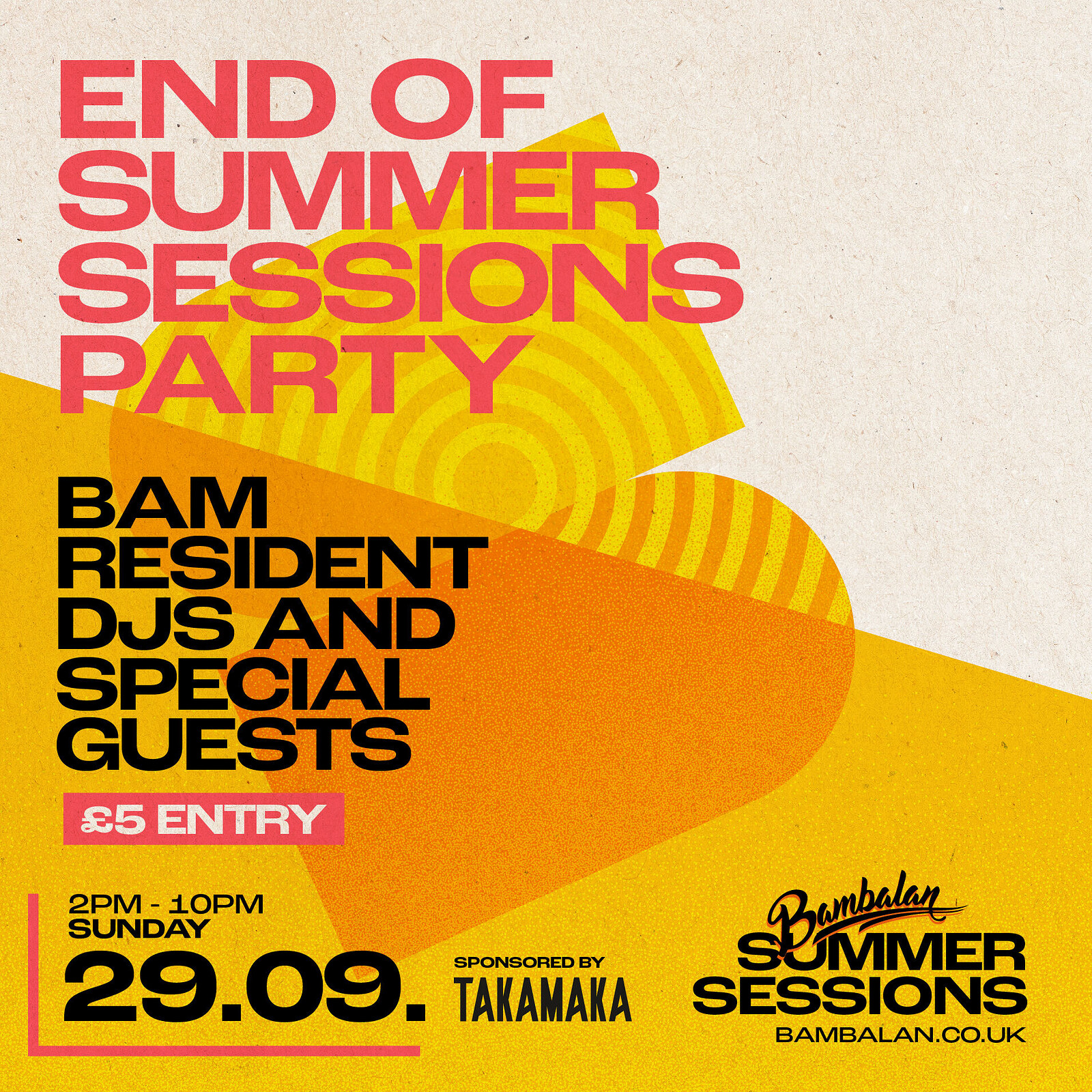 Bambalan - End of Summer Closing Party - 29th Sept at Bambalan