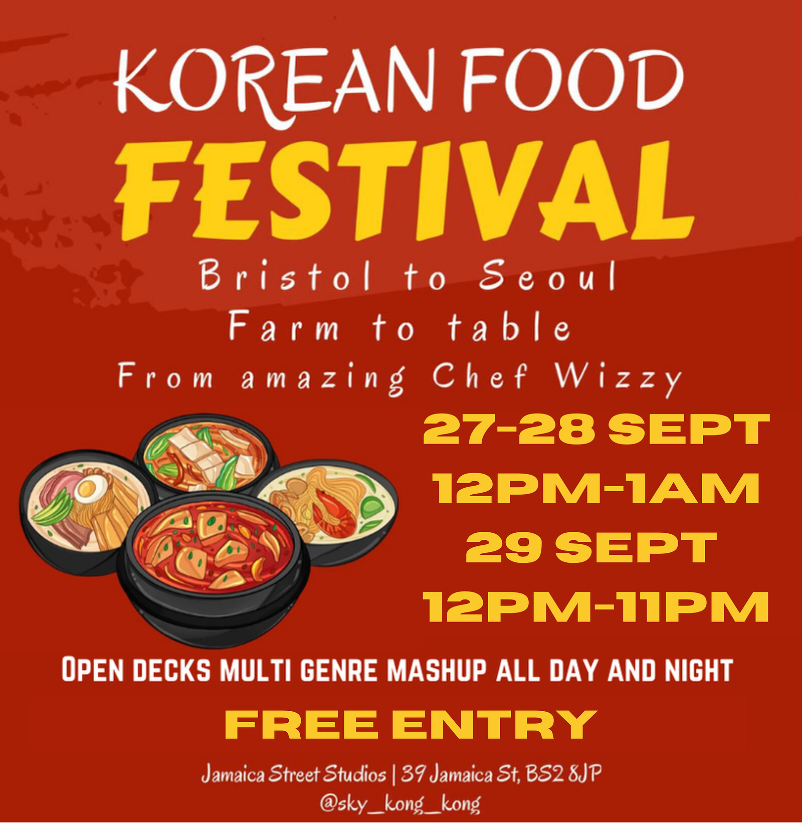 Korean Street Food Festival at Jamaica Street Studios