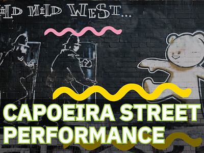 SCC: Capoeira Street Performance at Yellow Face Lady Mural