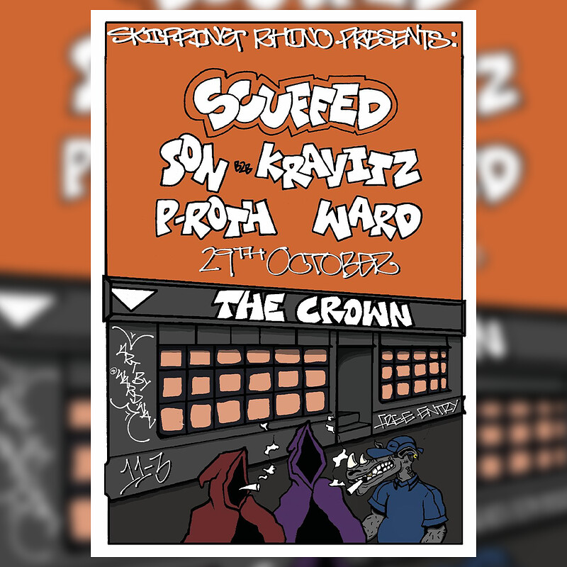 Skipping Rhino: Scuffed, Son B2B Kravitz + more at The Crown