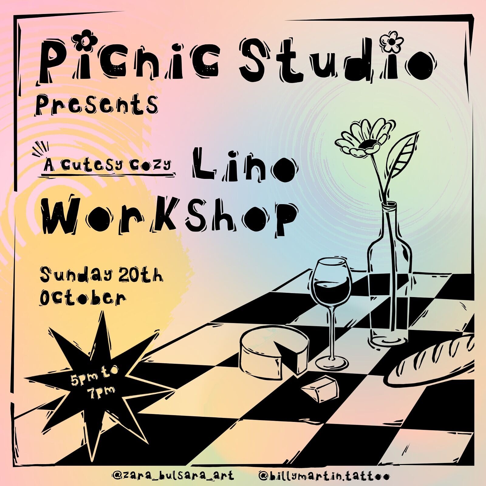 Picnic Studio Presents - Lino Printing Workshop at Hamilton House - Picnic Studio