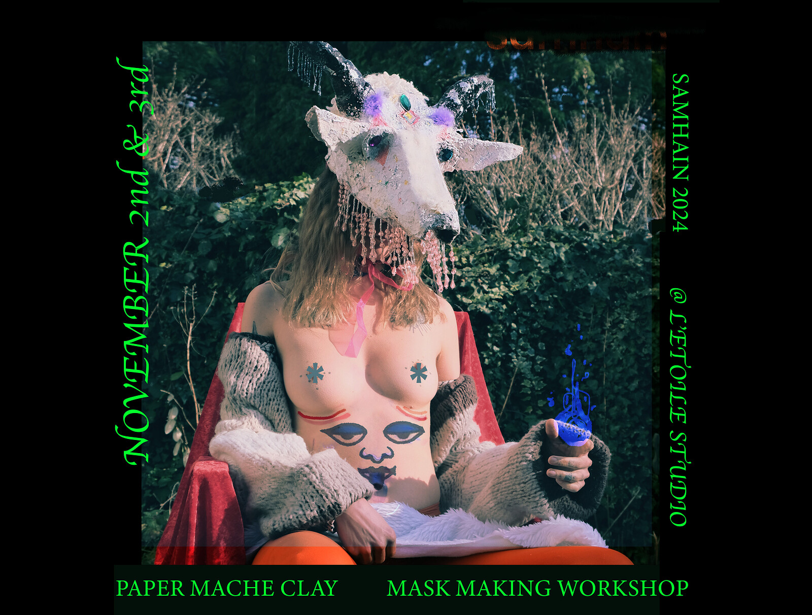 Samhain ✧ 2 days of Mask Making Workshop at L'Étoile Studio