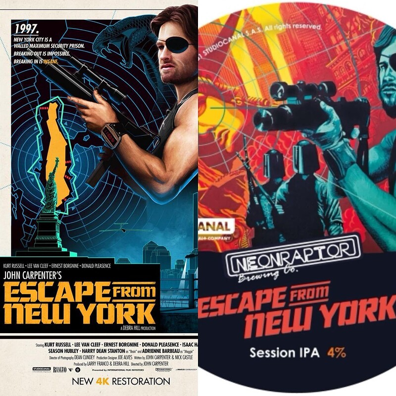 Grindhouse Cinema: Escape From New York at Sidney & Eden