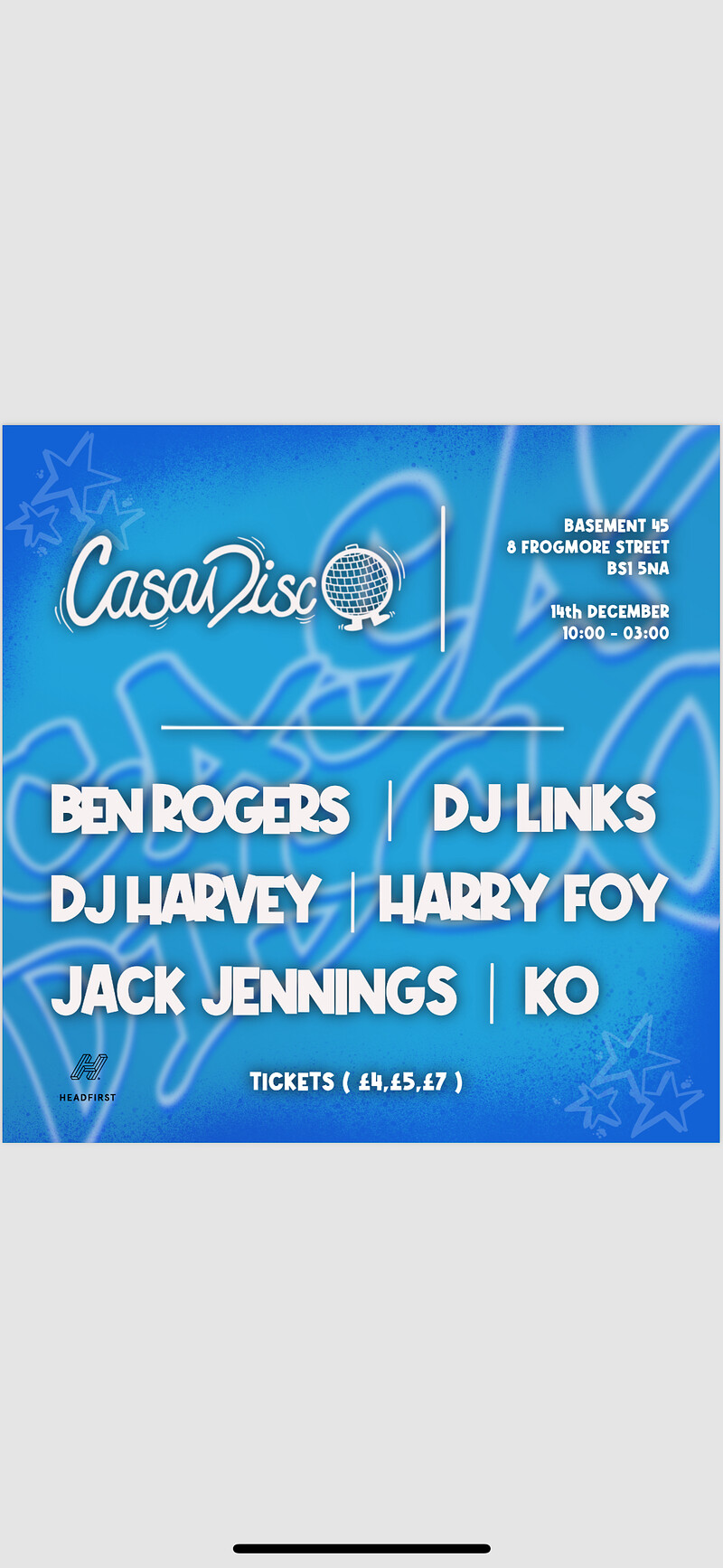 Casa Disco 001 at Basement 45