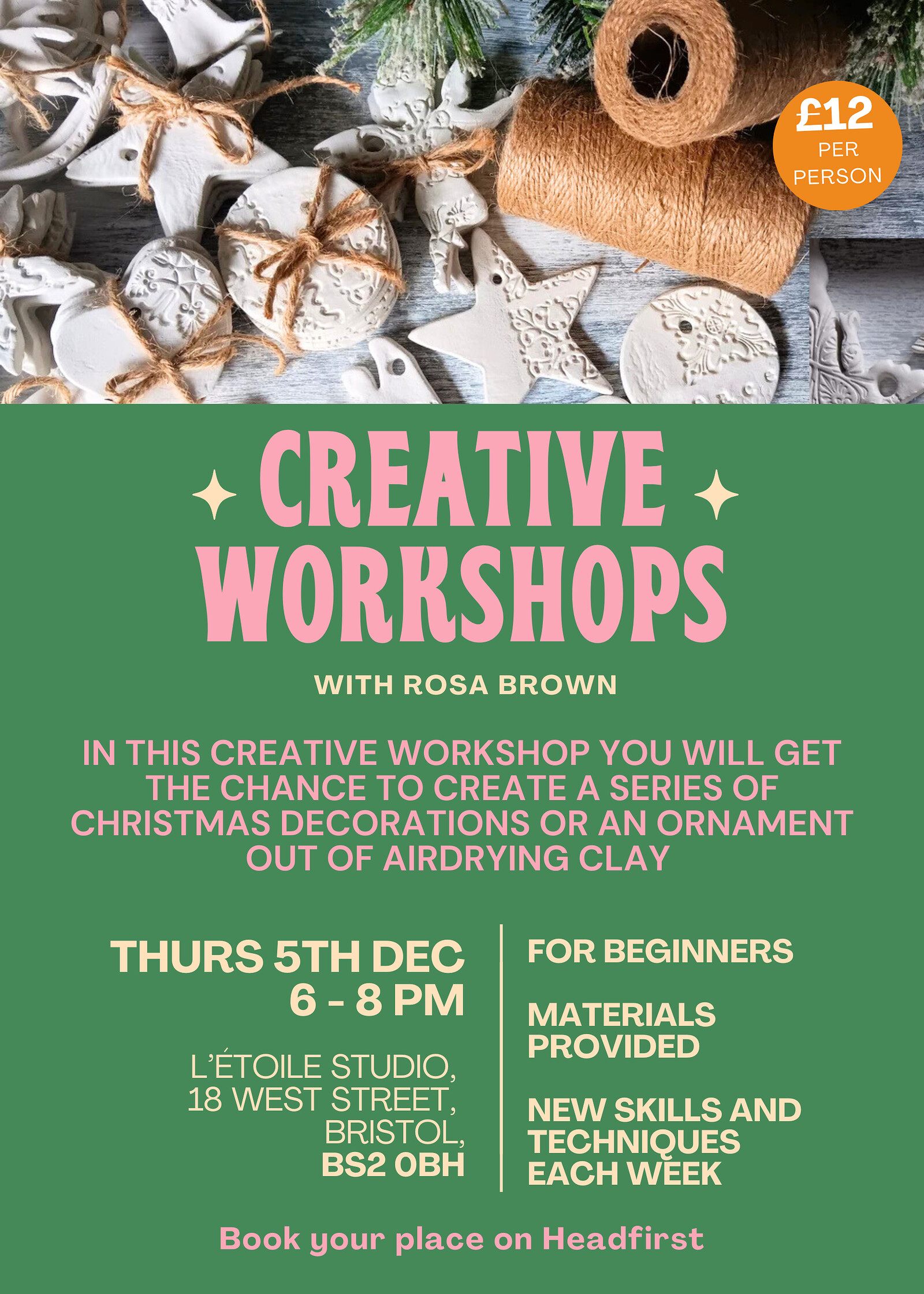 Creative Workshop: Clay Decorations at L'Étoile Studio