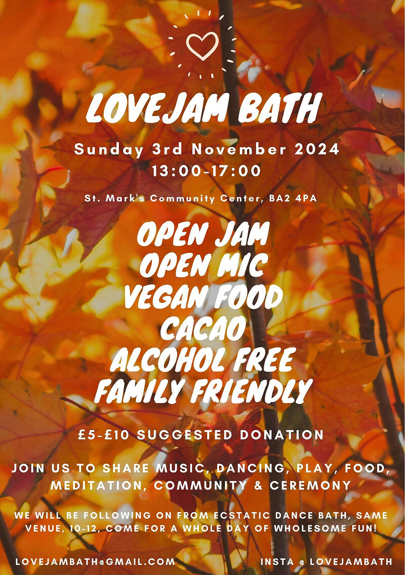 Lovejam Bath at St Marks Community Centre, Bath BA2 4PA