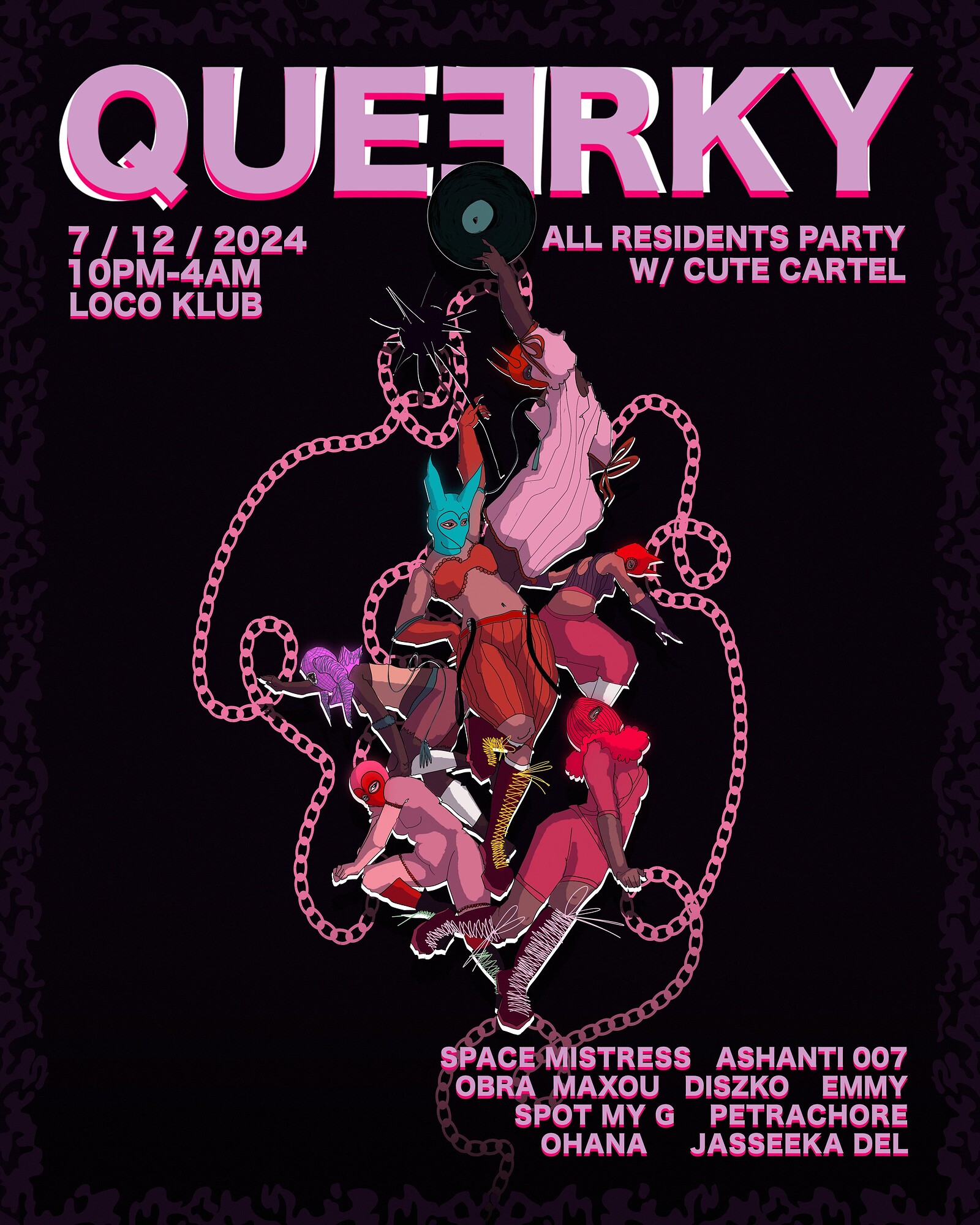 QUEERKY All Residents Party w/ CUTE CARTEL at The Loco Klub