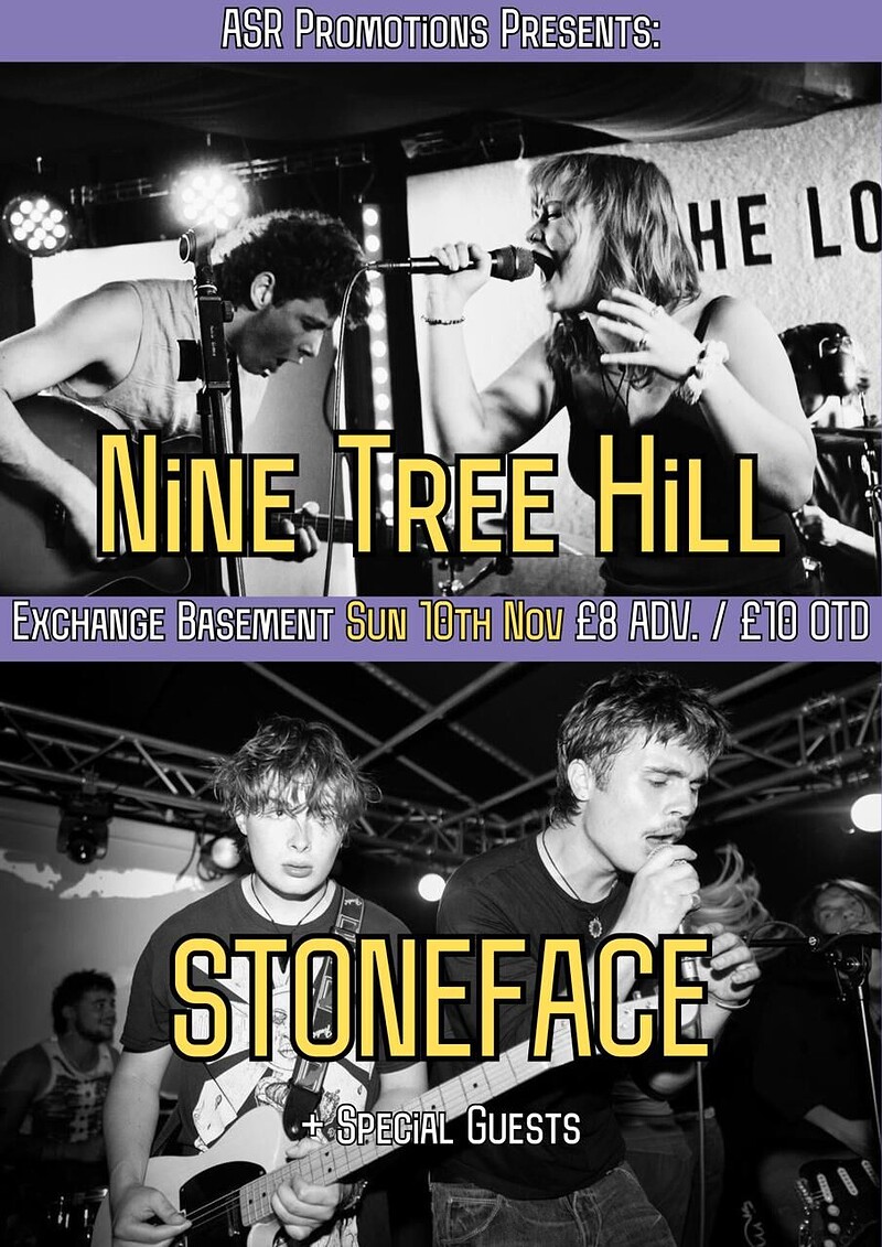 Stoneface + Nine Tree Hill Co-Headline at Exchange