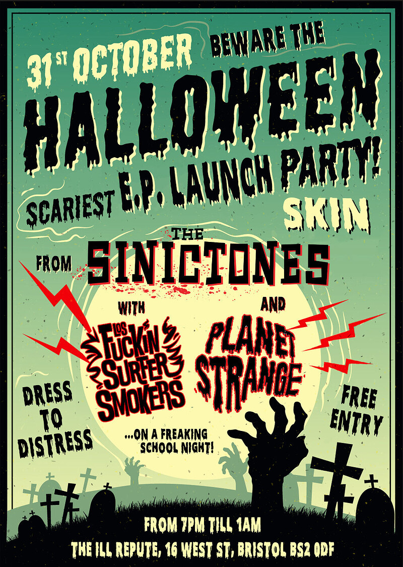 THE SINICTONES HALLOWEEN E.P. LAUNCH PARTY at The Ill Repute