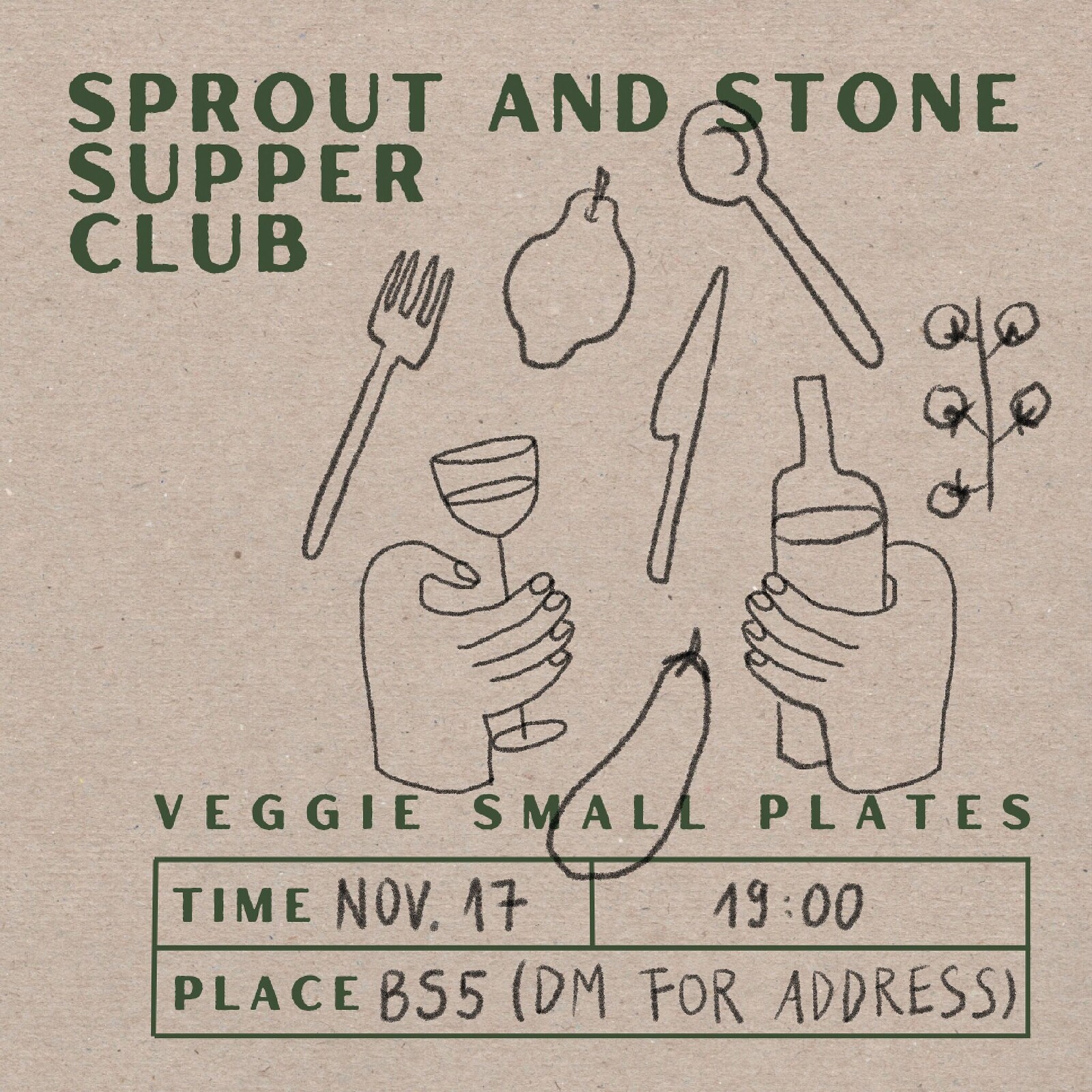 Sprout and Stone Supper Club at Private Venue