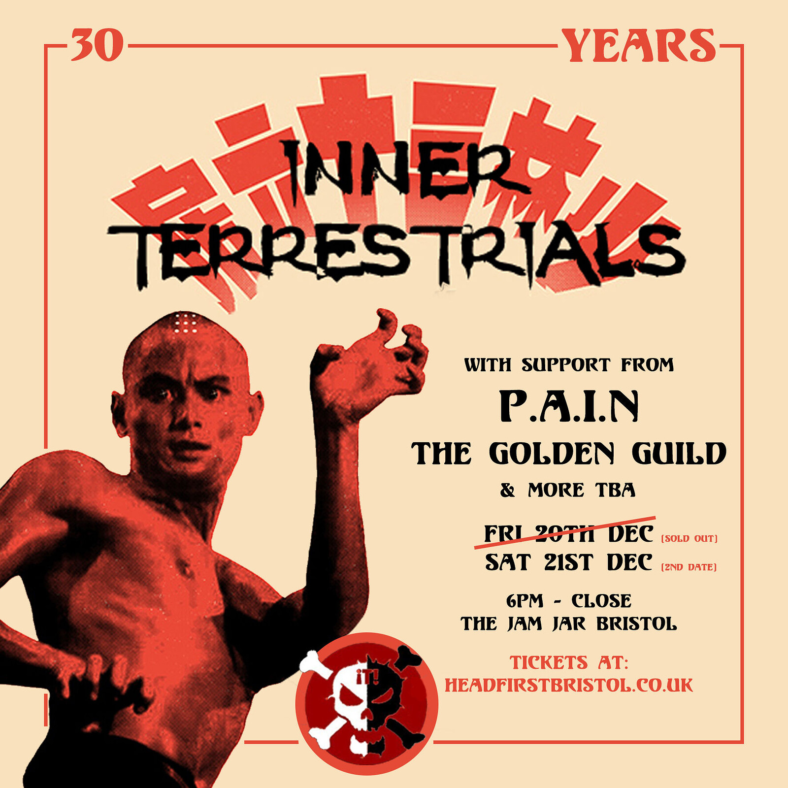 30 Years of Inner Terrestrials - New Date Added at The Jam Jar