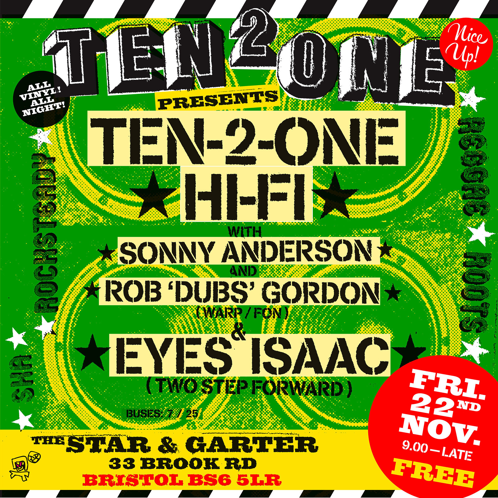 Ten2One Hi-Fi ft. “Eyes” Isaac at Star & Garter