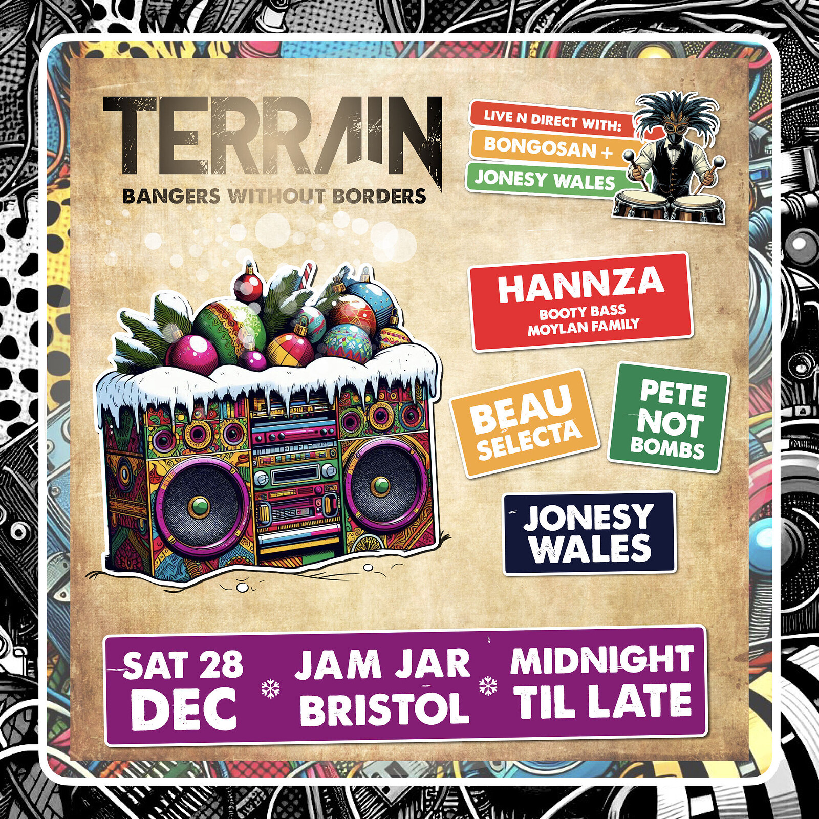 Terrain w/ Hannza - Bangers Without Borders at The Jam Jar