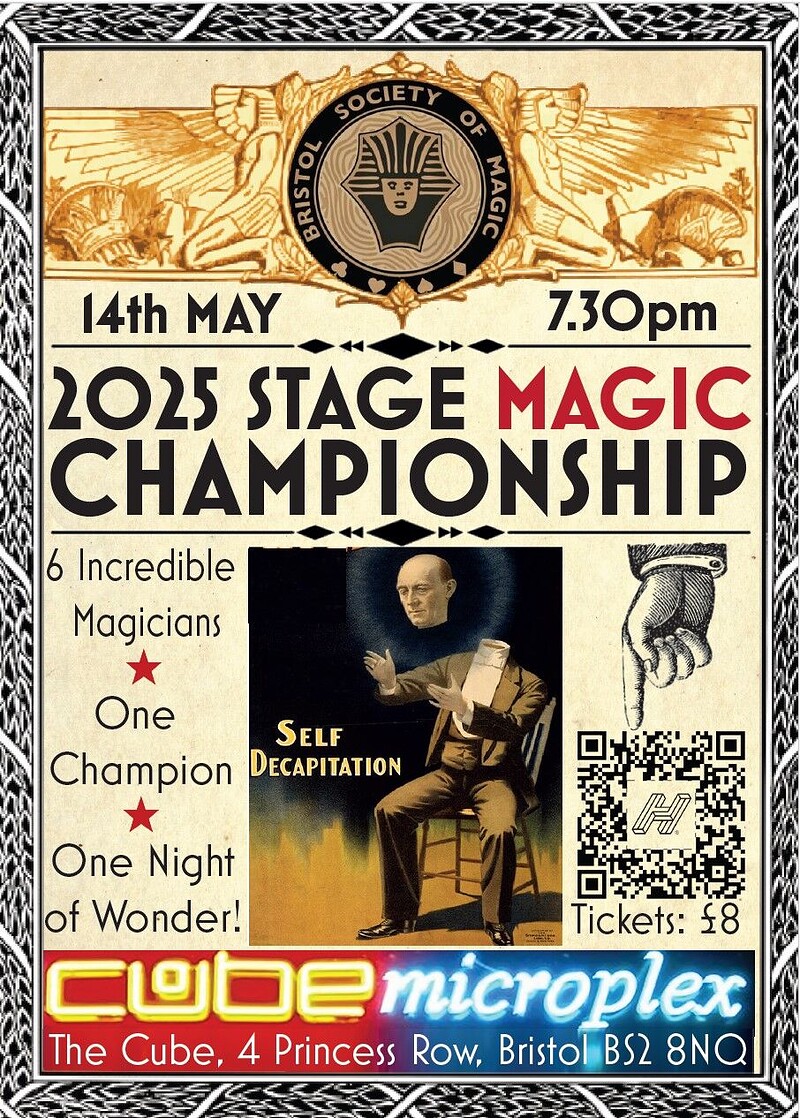 Bristol Society of Magic STAGE MAGIC CHAMPIONSHIP at The Cube