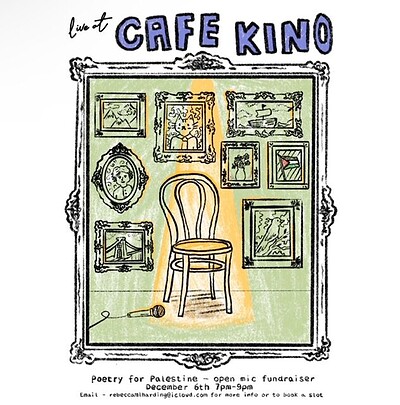 Poetry for Palestine at Cafe Kino