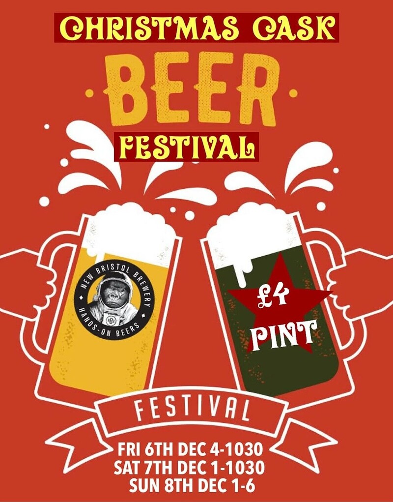 Christmas Cask Beer Festival - Sunday at New Bristol Brewery