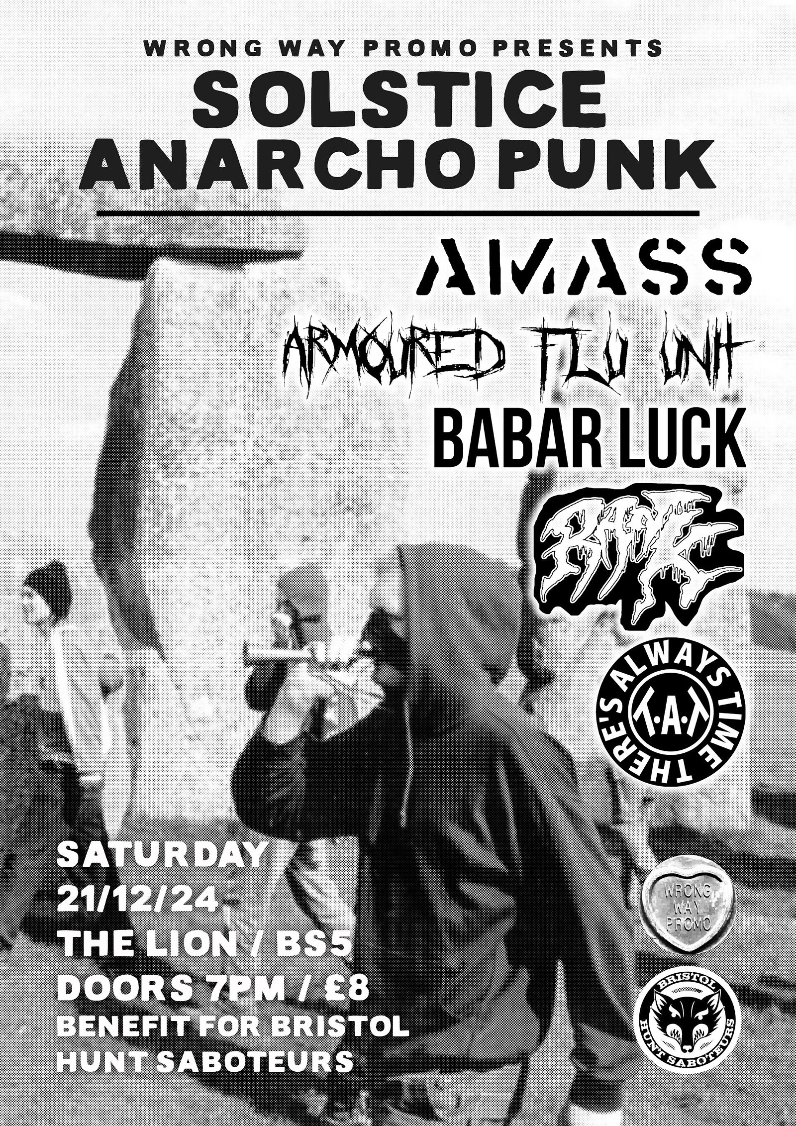 Winter solstice anarcho-punk hunt sabs benefit at Red Lion BS5