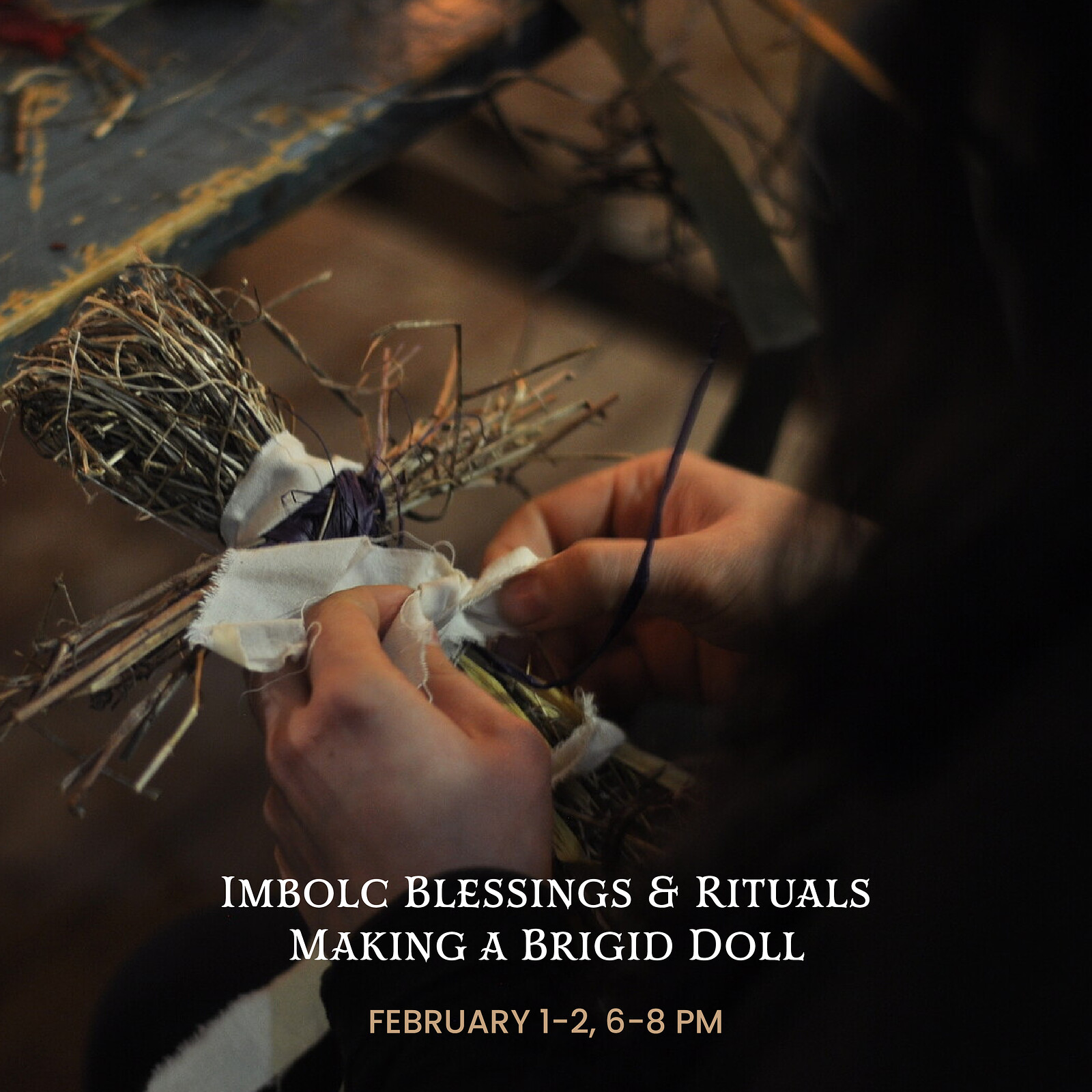 Imbolc Blessings & Rituals - Making a Brigid Doll at L'Étoile Studio