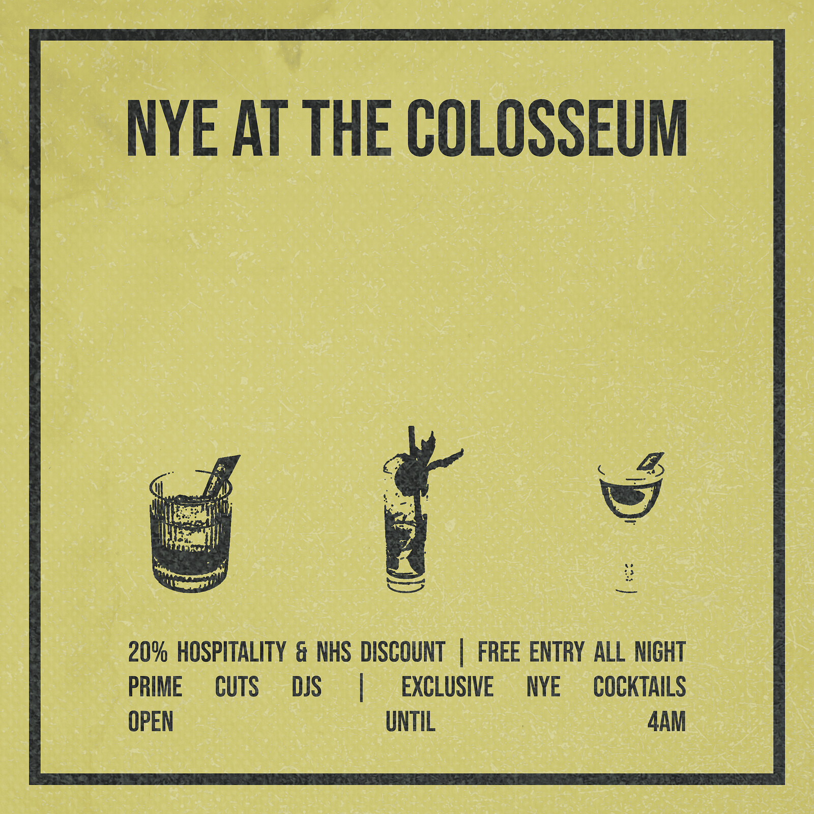 NYE at The Colosseum w/ Prime Cuts DJs at The Colosseum